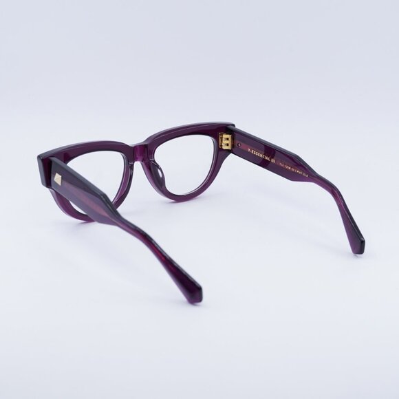 Valentino V-ESSENTIAL - III VLX-125B Eyeglasses Burgundy 52mm Cat Eye Frame - Picture 2 of 9